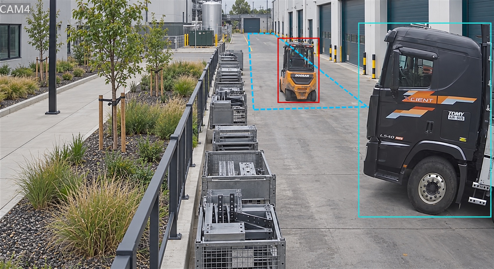 Forklift Restricted Zone Detection